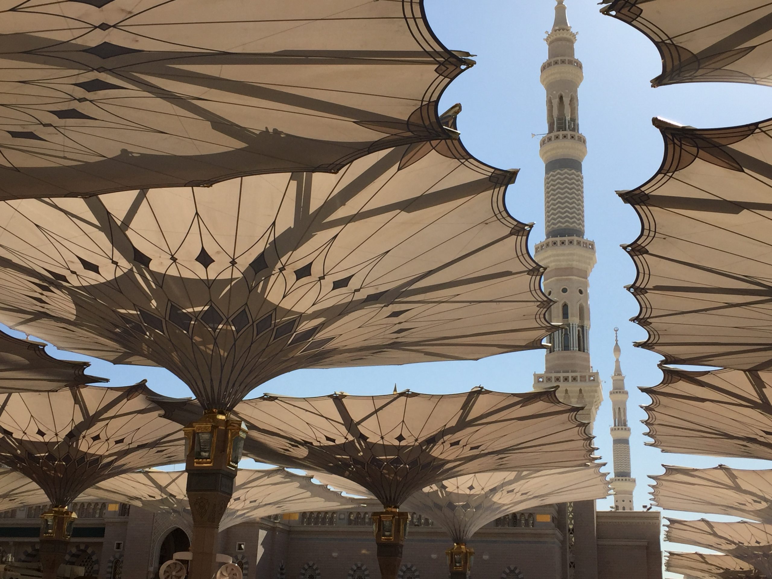 View of Umbrellas in Nabawi Mosque